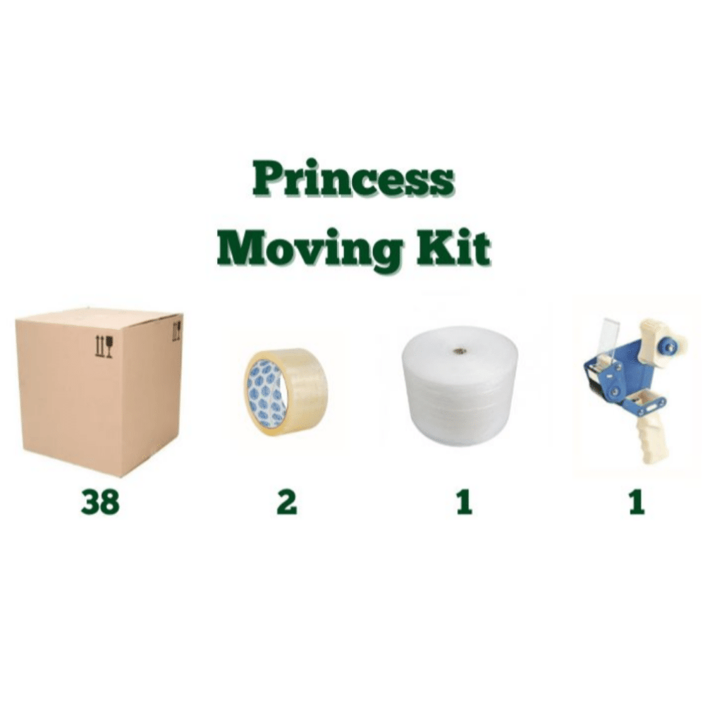 Princess Moving Boxes Kit 2 Bedroom